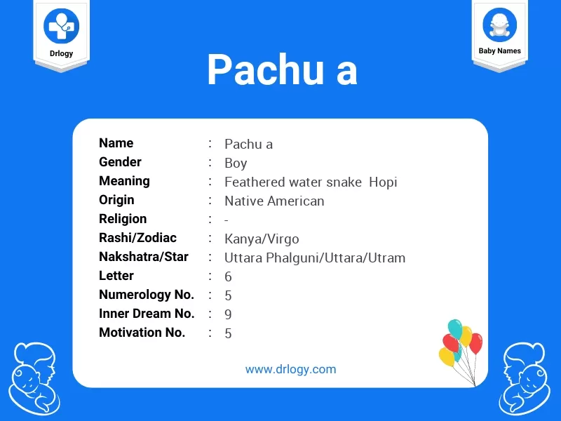 Pachu A Name Meaning